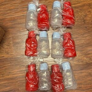 NEW Tupperware Kids Water Bottle Set Santa l Snowman